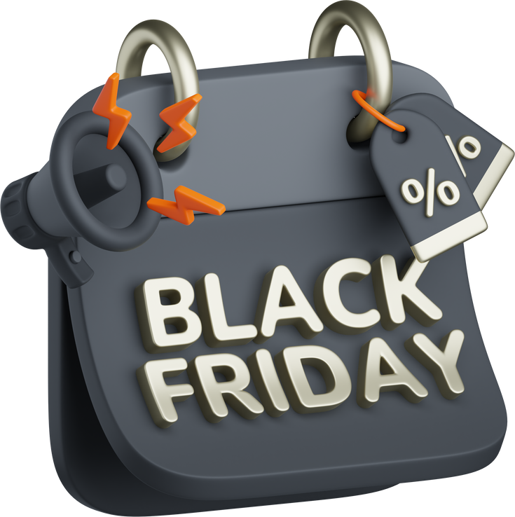 3D Calendar Reminder Promotion Black Friday